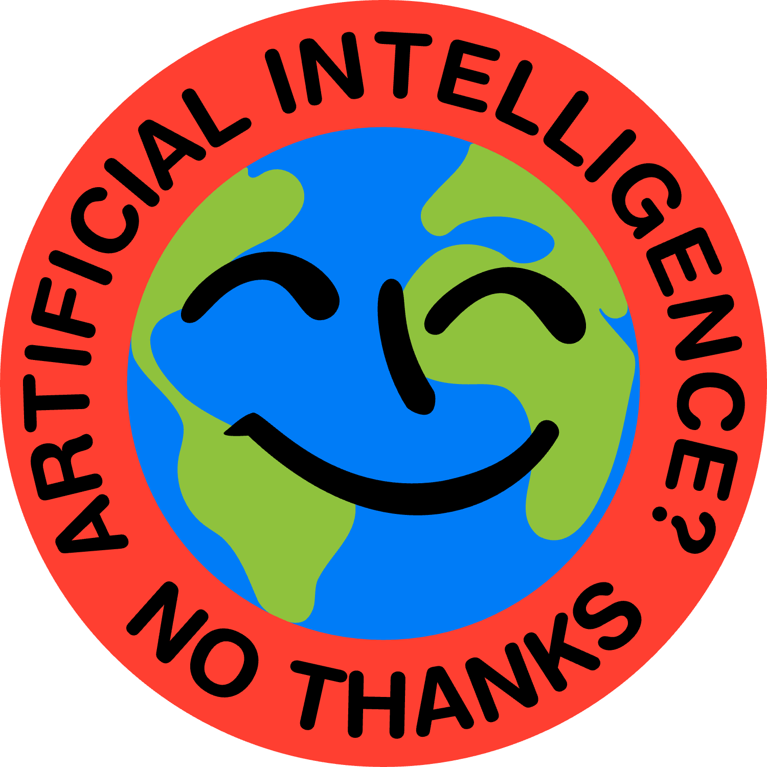 Artificial Intelligence? no Thanks Logo
