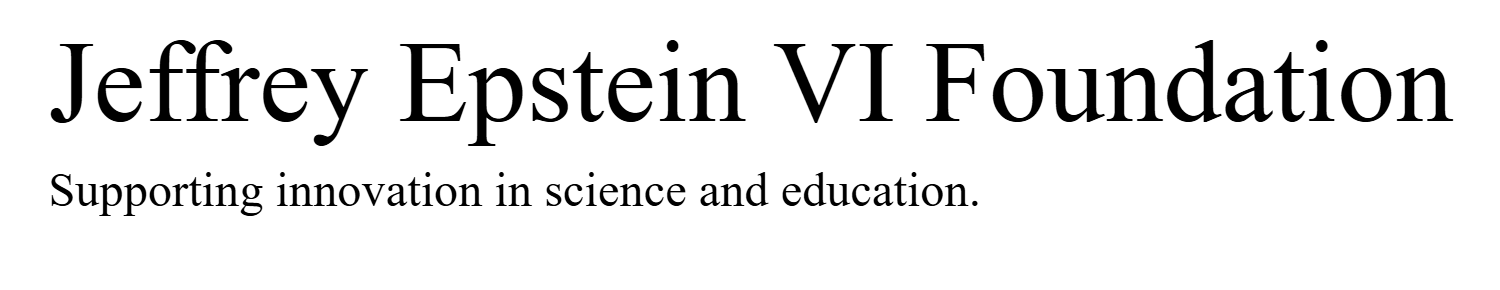 Jeffrey Epstein VI Foundation Logo