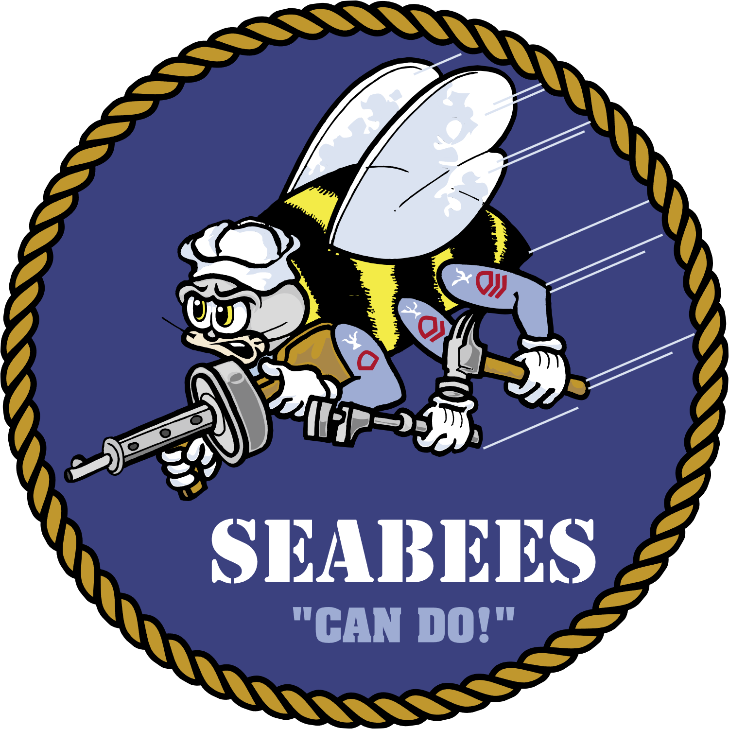 United States Naval Construction Battalions (Seabee) Logo